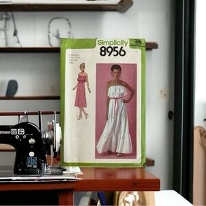 Simplicity 8956 Vintage Sewing Pattern Misses Dress Size 6 8 New Uncut Vintage